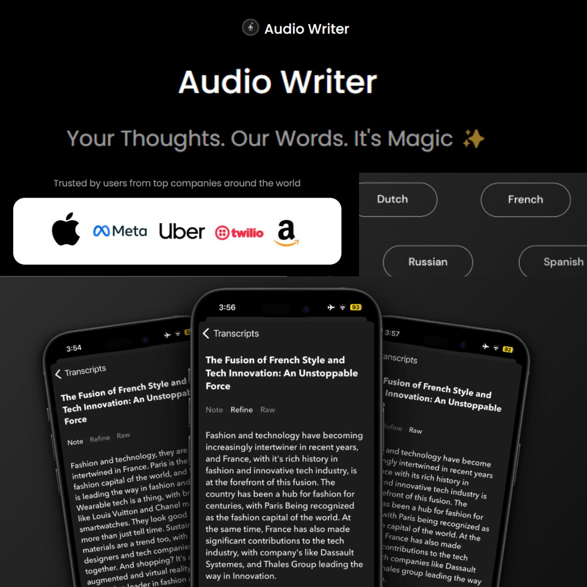Audio writer - AI Insights