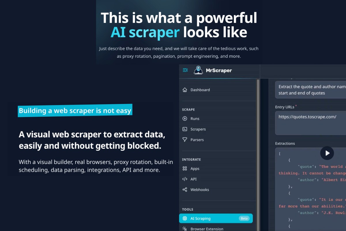 Mr Scraper - AI Insights